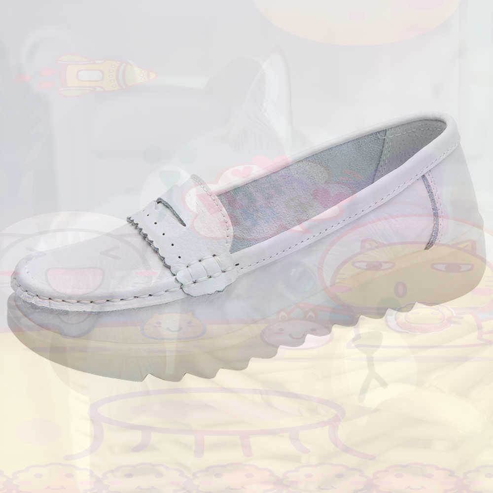 Streetwear Brand Name - Mocassin Rijden Tienersneakers Skateboarden Damesschoenen Zilver